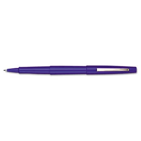 Vertex Point Guard Flair Porous Point Stick Pen- Blue Ink- Medium- Dozen VE40225